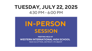 In person meeting date and time